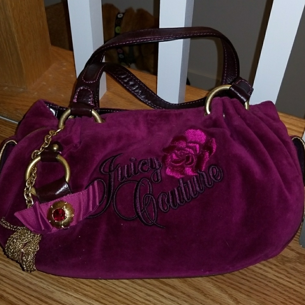 Velour handbag